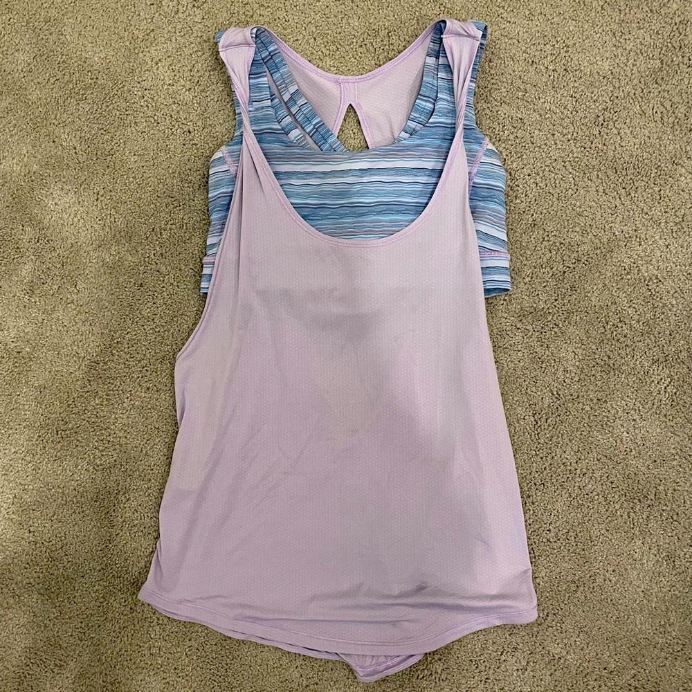Lululemon active tank with built in sports bra. Great for yoga or summer outings